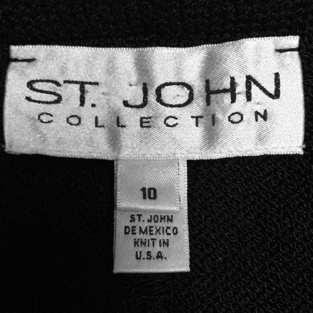 SOLD ST. JOHN Collection Wool Knit Wide Leg Pants - Picture 8 of 8